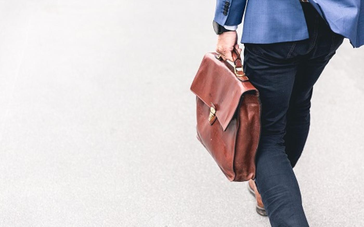 Man with suitcase